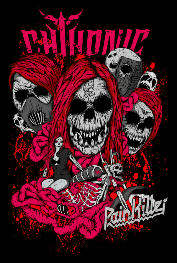 CHTHONIC 閃靈 heavy metal punk rock hard core horror design art magazine art