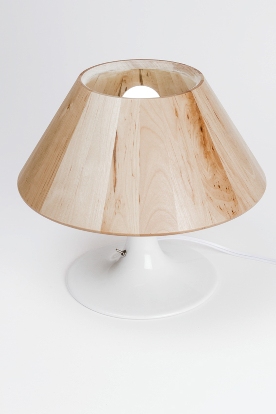 Lamp  light wood ceramic organic