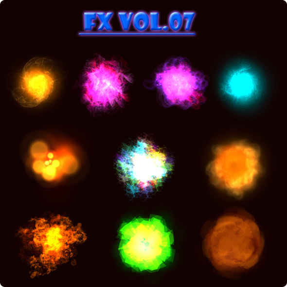 blast Bundles burst effects energy flares flicker frames fx games effects