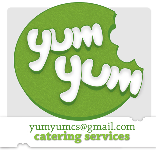 catering YUM YUM logo visual identity