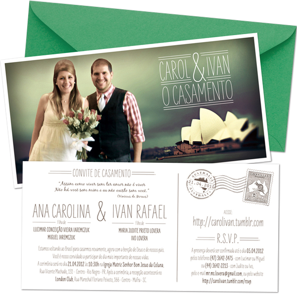 My Wedding Invitation - Brazil on Behance