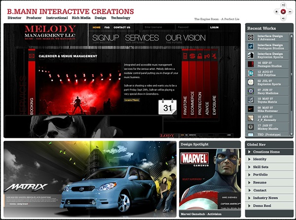 Brian Mann Interactive Website 2004