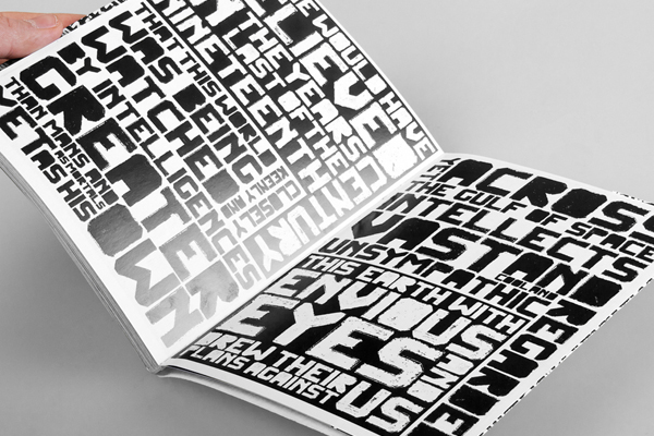 Bitch type design type design Typeface font fontface book magazine black White student FH Aachen Aachen