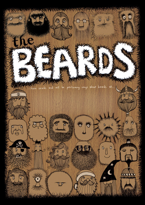 beards chris edser facey mcstubblington the lines characters band cd cover DVD poster