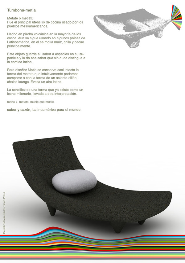 mexicandesign metate furniture chaiselounge