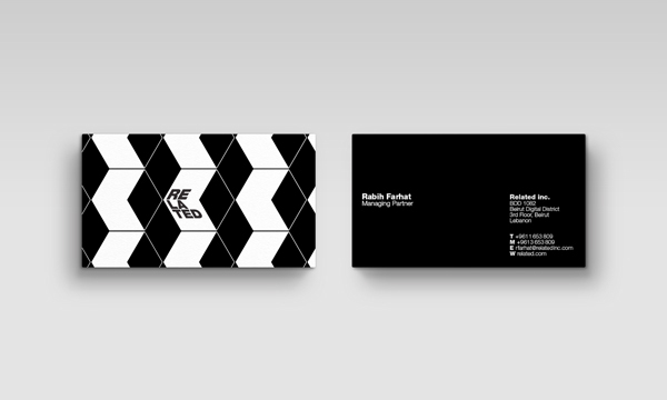 business card letter head envelope cd identity gif Consulting illusion cube monotone pattern type helvetica