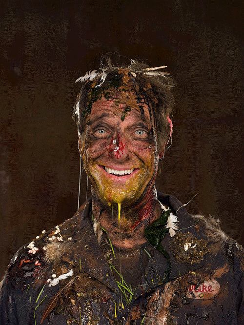 Dirty Jobs mike rowe dirty portrait stefan poulos Discovery Channel print slime goop gross