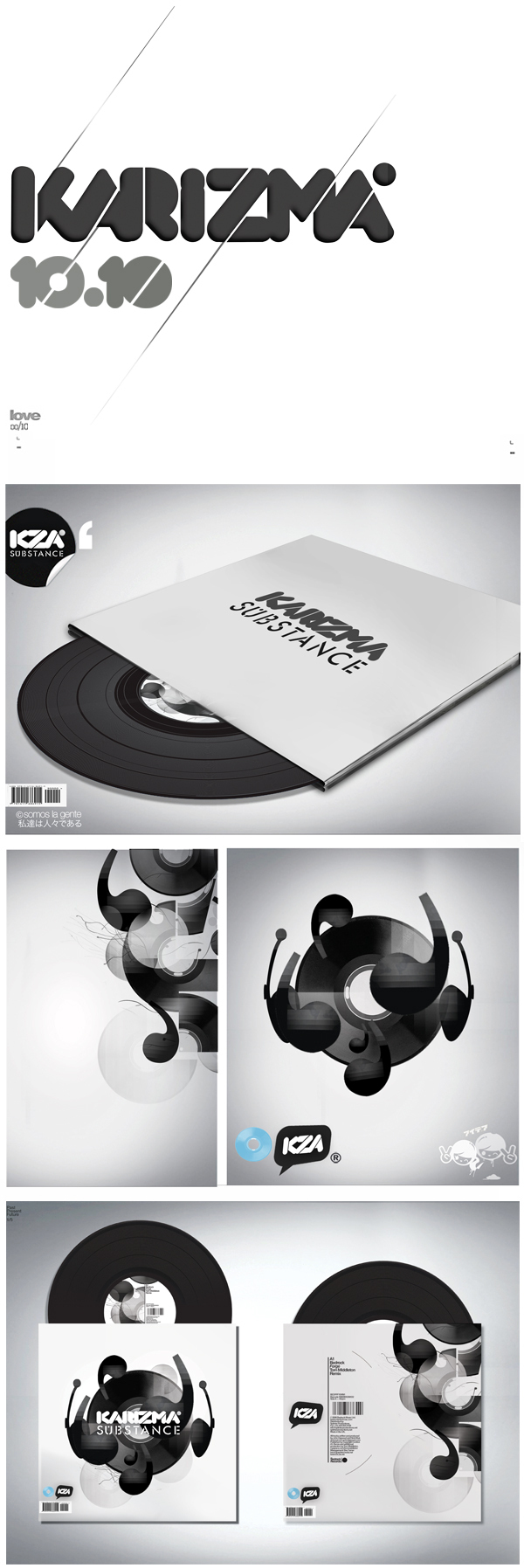 Promotional karizma music industry flyers logo club digital