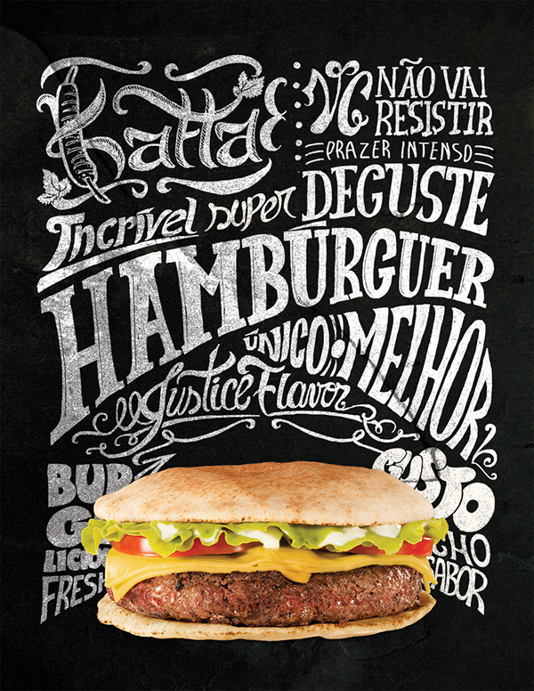 Illustrator type burger frames Picture