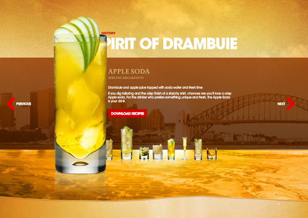 Drambuie The Premise microsite Website Flash 3d design sydney Australia sapient sapient nitro garth sykes