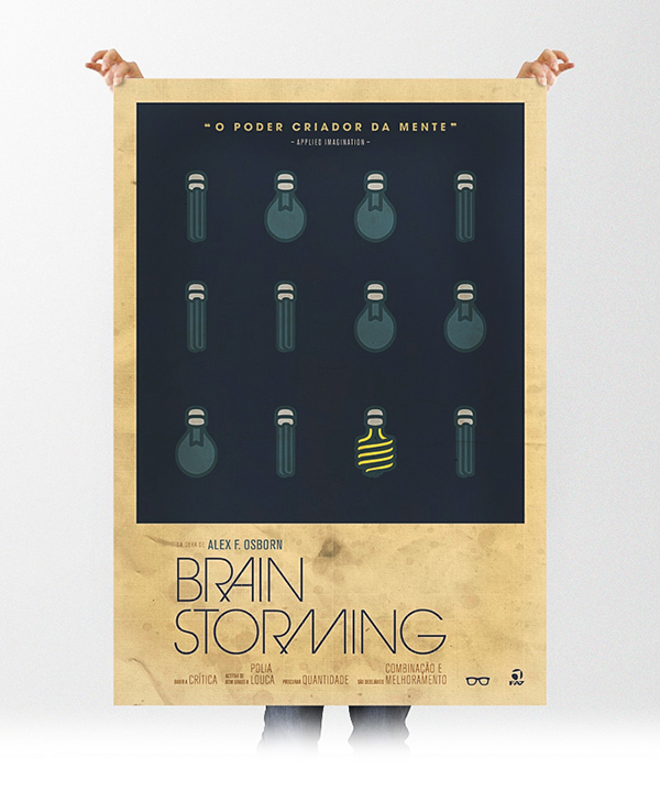 brainstrom criatividade cartaz