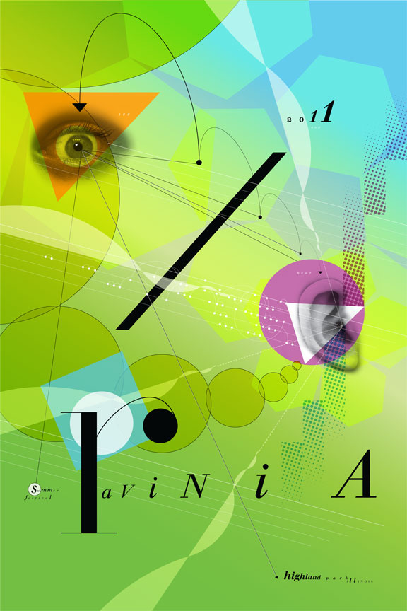 graphic design  poster Music Festival chicago ravinia