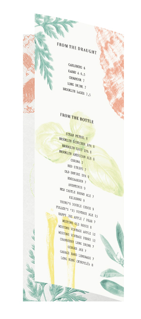 summer cocktails graphic design  typography   Minimalism colorful botanical print design  type
