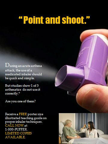 Pharmaceutical Advertising asthma inhaler