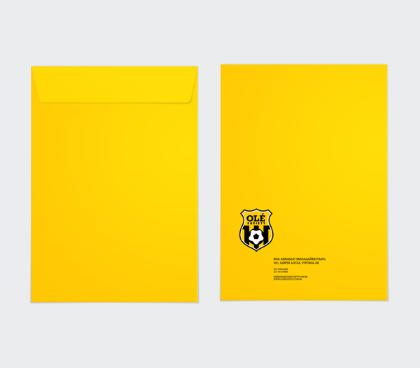 design logo identity Logotype brand symbol yellow black sports soccer football futebol ole marca icone Brazil Brasil Abraao  Dantas