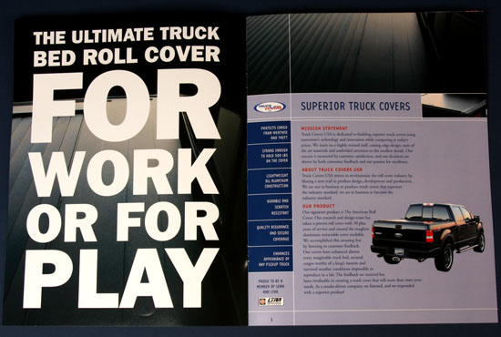 Truck vinyl Vehicle Wrap brochure product