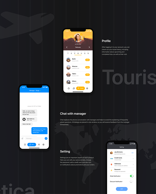 Touristica | Travel Agency Application