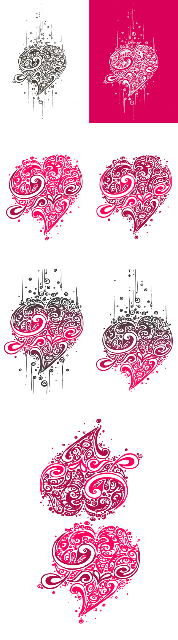 ladi ladislava ladania fricova bohacova valentines heart Love card valentine greeting affection type pink red