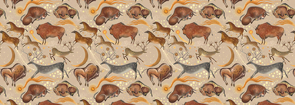 Cave paintings | pattern&poster collection