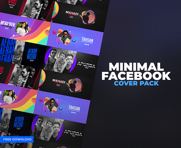 Minimal Facebook Cover Pack | Free Download