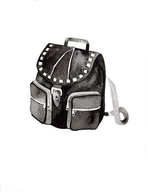 handbags modcloth watercolor fashion illustration art paper color Blog purse bag purses