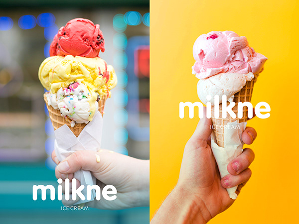 Milkne Ice Cream | Branding & Packaging
