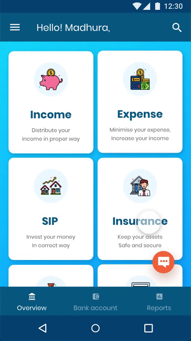 finance application Mobile app personal finance UI/UX