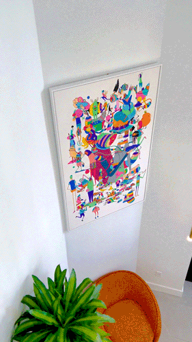 acrylic artwork canvas contemporary art painting   spraypaint
