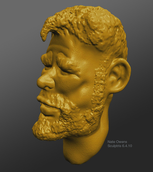 Layout concept Digital Sculpting