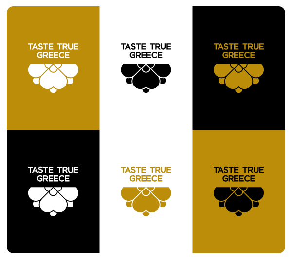 Taste True Greece Corporate Identity logo Greece Retail type graphic design Keik Bureau gotham doily tradition Food  mediterranean quality products