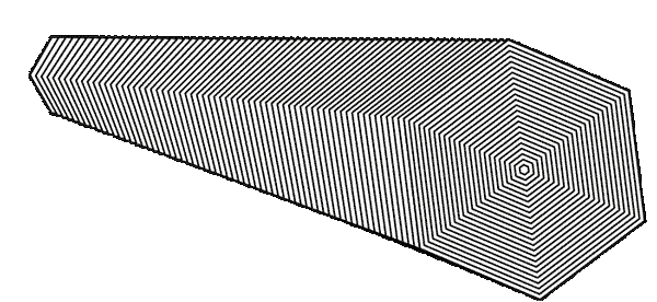 moire gif black and White geometric lines illusion optical