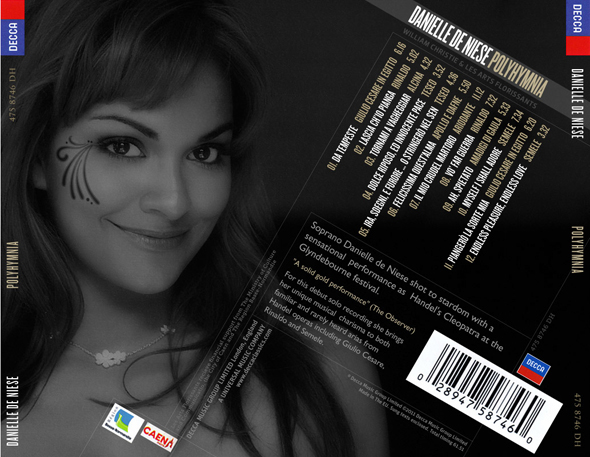 Adobe Portfolio danielle de niese opera music cd Decca