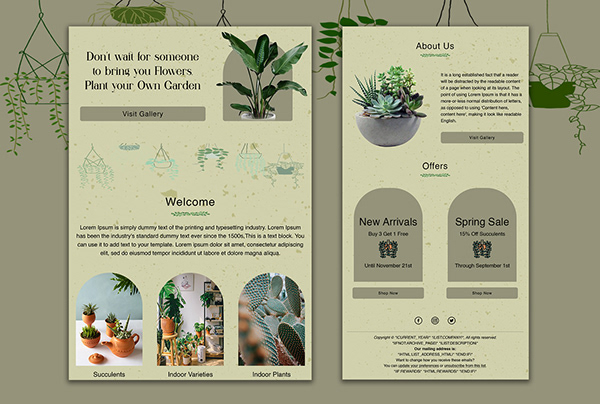 Gardening Email Template | Email Newsletter