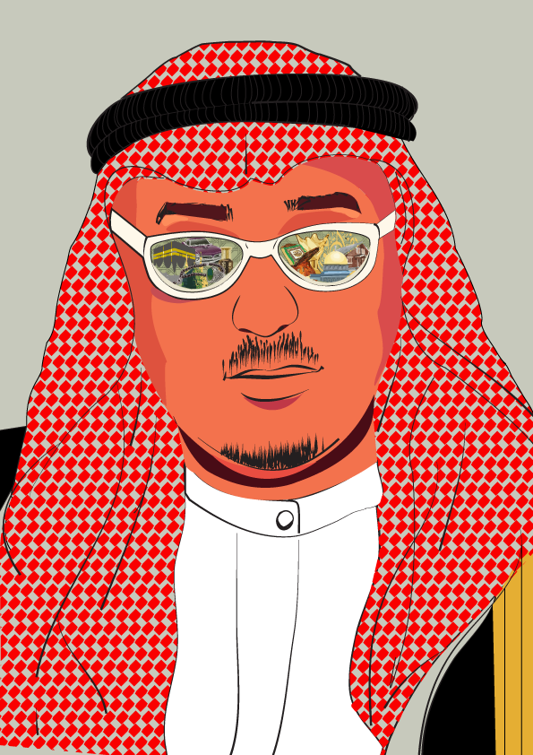 illustration arabic arabic father