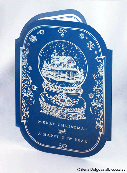 Christmas new year cards letterpress vienna rathaus staphansdom gasprom