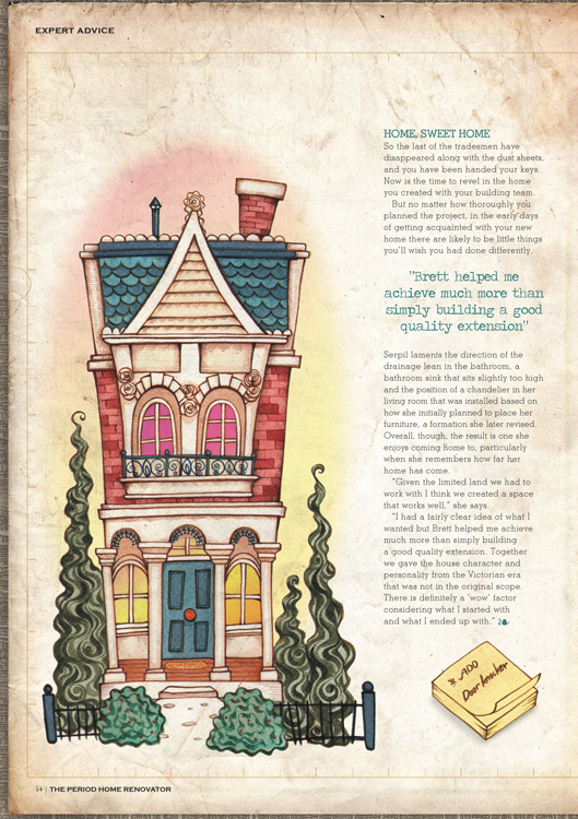 home renovation  Illustration  editorial
