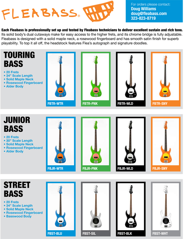 flea bass trade publication poster