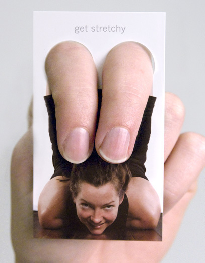 Yoga One business card Yoga Card Get Stretchy Charlotte Phil Jones
