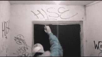 graff tag Handstyle hand style smoke weed gif gifs animated Booty Montreal b&w hip-hop rap urbain