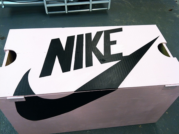 Nike skateboarding sneakers shoes pink process