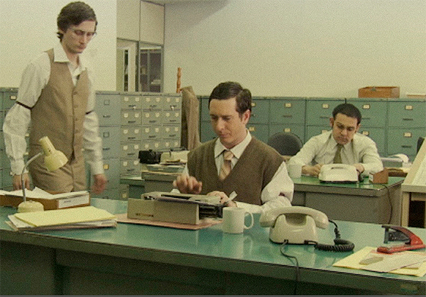 70's Office typing machine newspaper espm