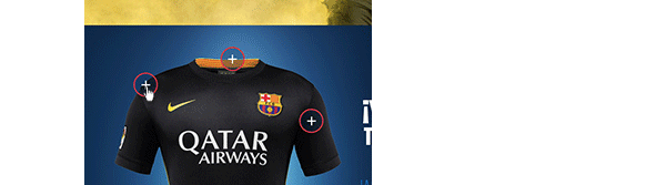 Web microsite Nike soccer fcb football landing FCBarcelona Neymar iniesta busquets tshirt sport season kit Barca