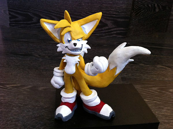 Tails Sonic the Hedgehog super sculpey