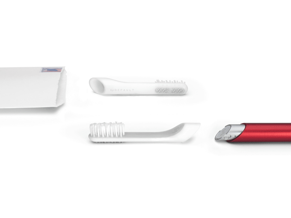 toothbrush designer design Health beauty minimal pure simple Beautiful wood plastic aluminum bead blasted anodized