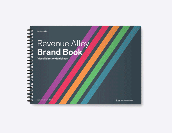 revenue  alley colorful lines logo identity modern Subbrands Website business boxes software IT