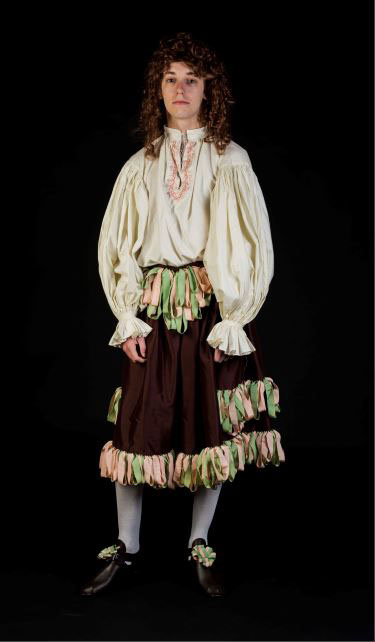 petticoat breeches doublet restoration theatre costume making Costume Design  ribbons SILK historical costume reenactment reenactment costume
