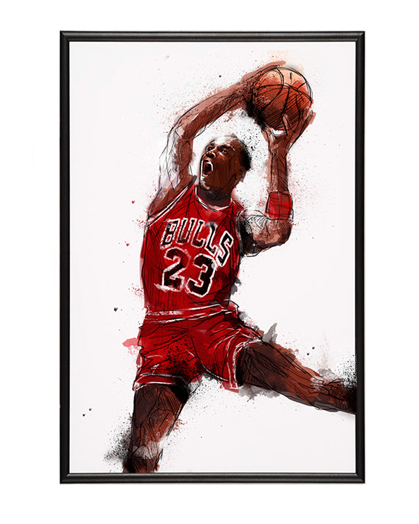 Michael Jordan art NBA sports