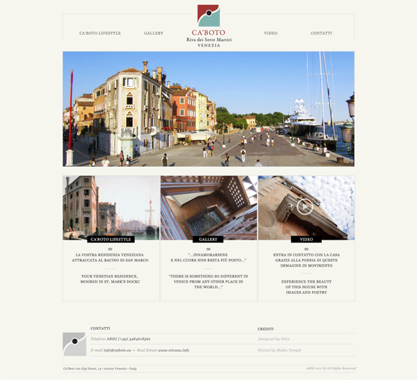 Webdesign Video Editing photo Venice Italy shooting real estate Layout creative Corporate Identity logo Freelance Post Production