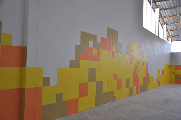 public art Murals Pixel art pixel 8bit gold