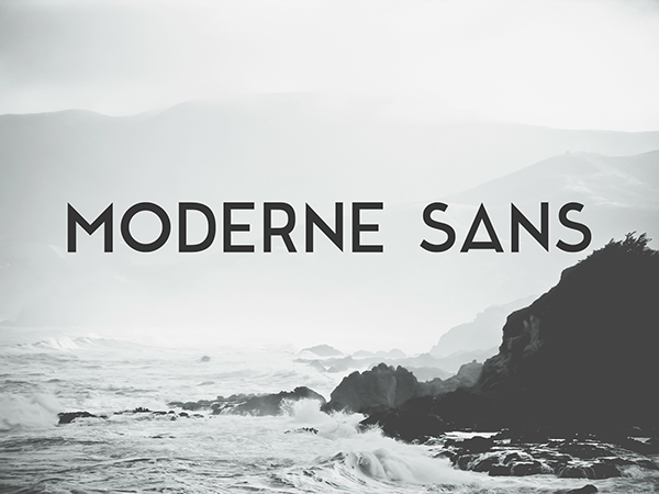 Moderne Sans - Clean Typeface